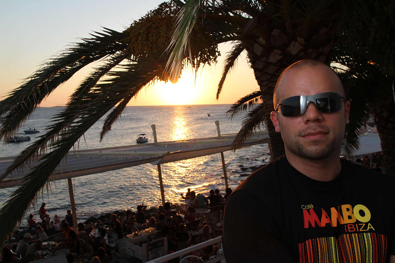 Ibiza sunset with Ross E B